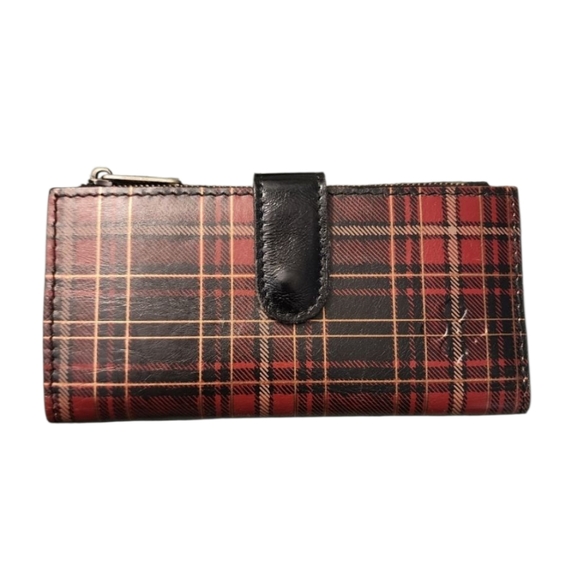 Patricia Nash Handbags - Patricia Nash Tartan Plaid Red Black Nazari Wallet